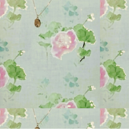 Fabric 36526 | peonia zloto ziel 15.48x16.80