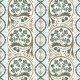 Fabric 36682 | Oak tree leaves and acorns with geometric elements and texture