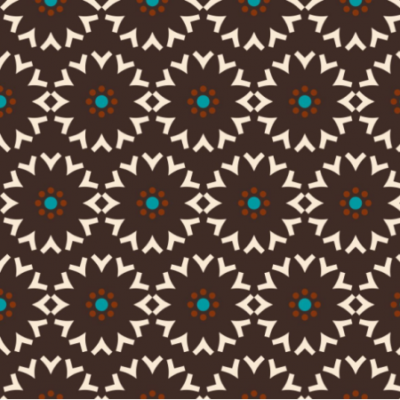 Tkanina 36685 | V Shaped Floral Geometry