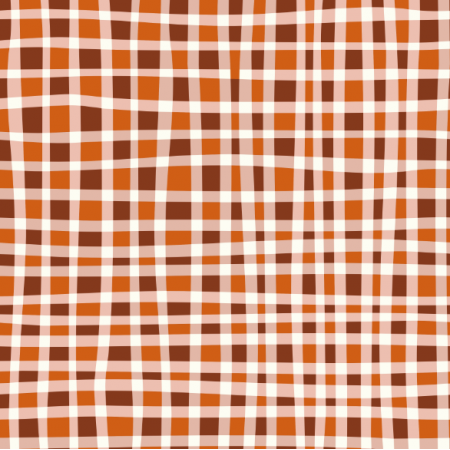 Fabric 36687 | Checkered burnt orange