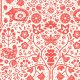 Tkanina 36810 | Happiness tree Scandinavian Maximalist Folk