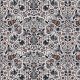 Fabric 36813 | Spritely floral with birds graphite and peach