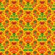 Fabric 36815 | Folk art with butterflies