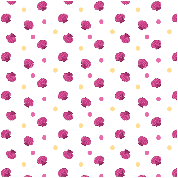 Tkanina 36834 | rozowa muszelka i kropki