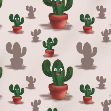 Tkanina 37009 | kaktus ziomek