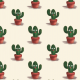 Tkanina 37012 | kaktus ziomek 3
