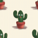 Tkanina 37012 | kaktus ziomek 3