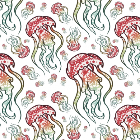Tkanina 37036 | meduza mandala