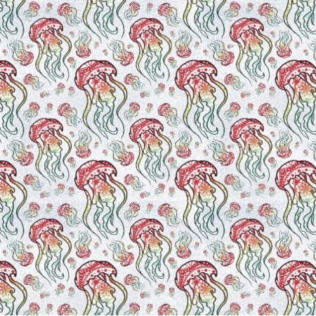 Tkanina 37037 | meduza mandala 2