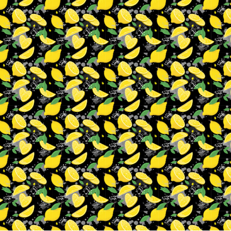 Tkanina 37108 | mini lemons
