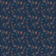Fabric 37300 | listki blue