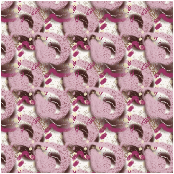 Fabric 37308 | różowe wirtuale
