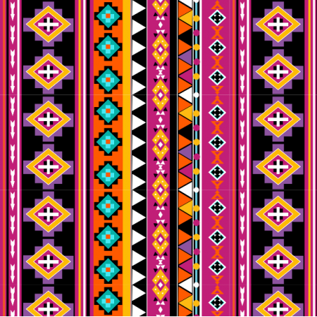 Tkanina 37323 | aztek purple