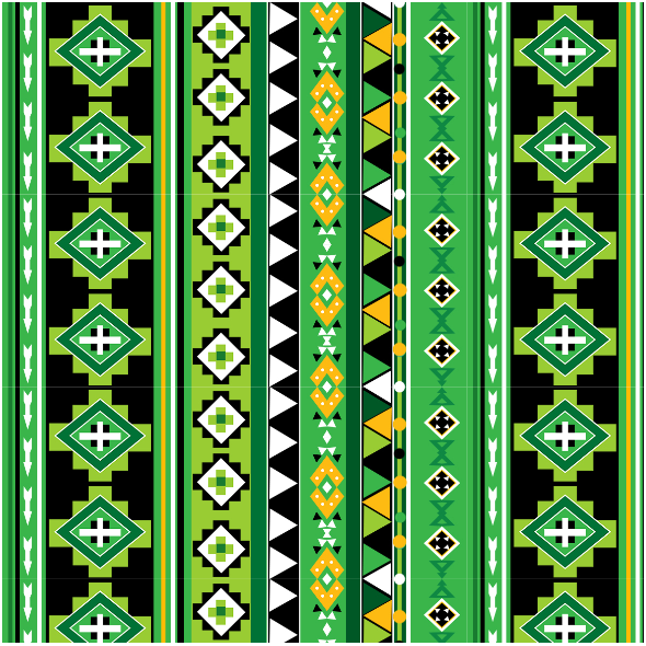 Fabric 37324 | Aztek green