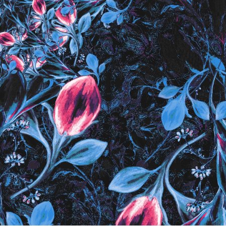 Tkanina 37549 | Kompozycja z kwiatami - seria 9