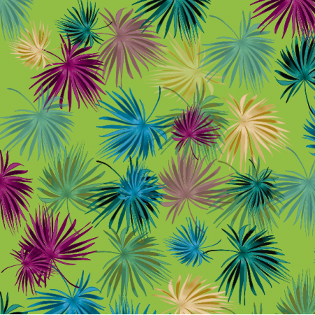 Fabric 37562 | TROPICAL PALMY 009