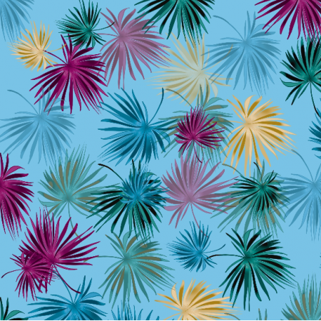 Fabric 37565 | TROPICAL PALMY 012