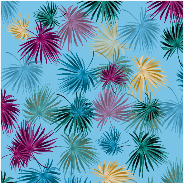 Fabric 37565 | TROPICAL PALMY 012