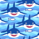 Fabric 37575 | sharks XL