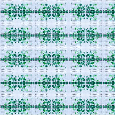 Fabric 37644 | zielony wzorek 2.98x2.06