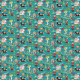 Fabric 3884 | little red in the forest, teal