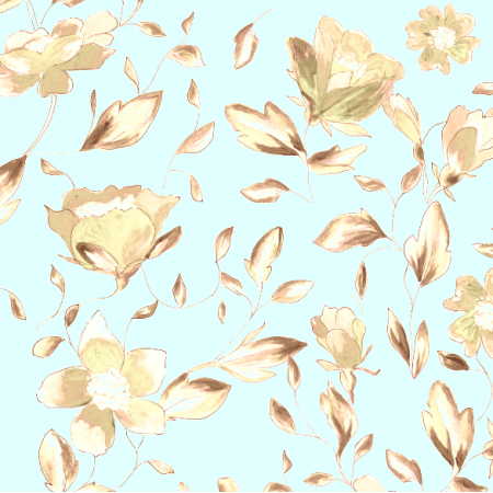 Fabric 37921 | Painted flowers - series 11