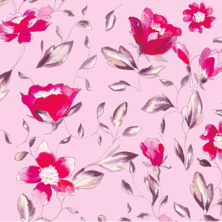 Fabric 37923 | Painted flowers - series 9