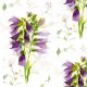 Fabric 38022 | kwiaty fiolet