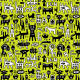 Tkanina 38130 | Animals na limonce