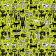 Tkanina 38130 | Animals na limonce