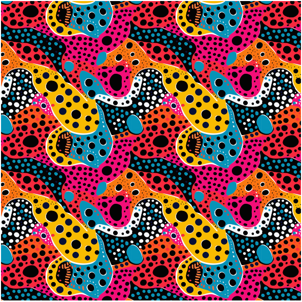 Tkanina 38160 | Styl Kusama