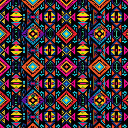 Fabric 38162 | aztek mix kolorow
