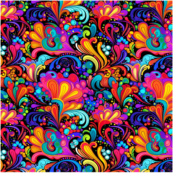 Fabric 38165 | Kolorowe esy i floresy