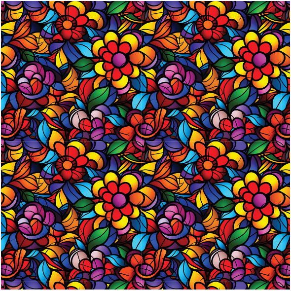 Fabric 38392 | Geo kwiaty male