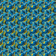 Fabric 38393 | Blue and yellow wave male
