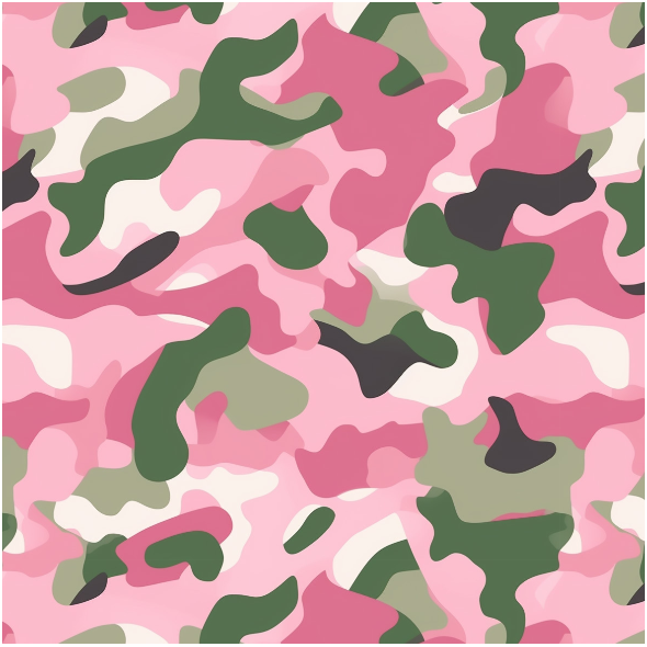 Tkanina 38503 | Pink and green kamuflaz