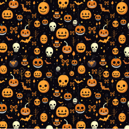 Fabric 38570 |  halloween orange and mellow yello male