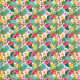 Tkanina 38574 | Tropical with yellow marigolds