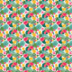 Tkanina 38574 | Tropical with yellow marigolds
