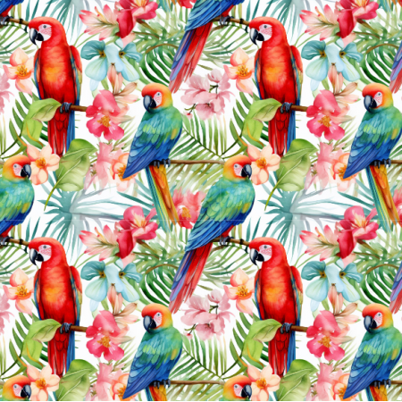 Fabric 38582 | Parrots
