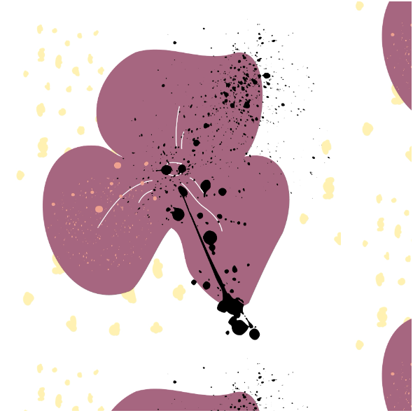 Fabric 38585 | Fioletowy kwiat00