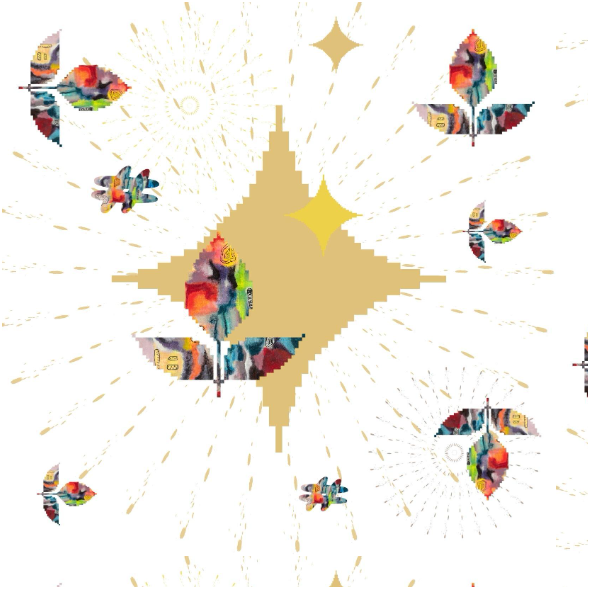 Fabric 38586 | kolorowy kwiat0