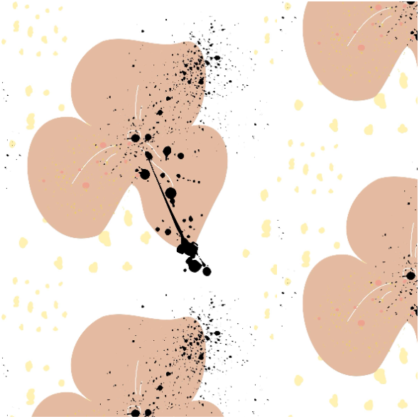 Fabric 38652 | BEŻOWY KWIAT