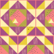 Tkanina 38659 | fioletowa geometria