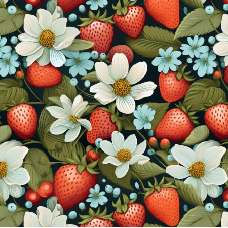Tkanina 38730 | Strawberry fields