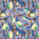 Fabric 38784 | Wzór w liście i kwiaty