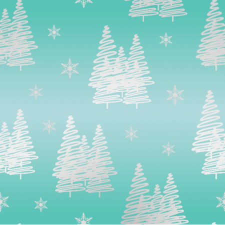 Fabric 38840 | tree / snow