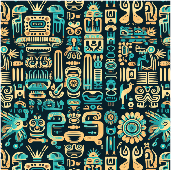 Tkanina 38849 | Mayan pattern