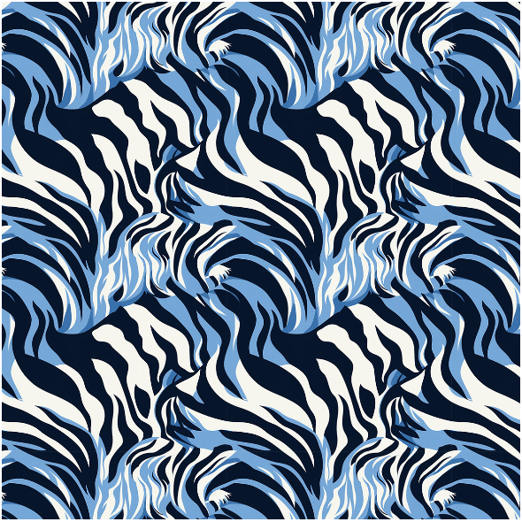 Tkanina 38975 | blue zebra male