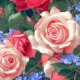 Fabric 38988 | RÓŻANY OGRÓD - ROSE GARDEN 